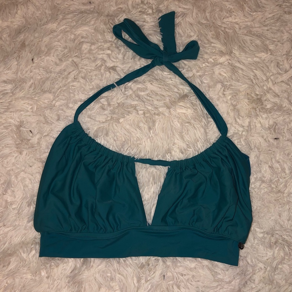 Blue Tie up Bikini Top